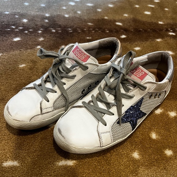Golden goose superstar 7.5 blue glitter - Picture 5 of 5